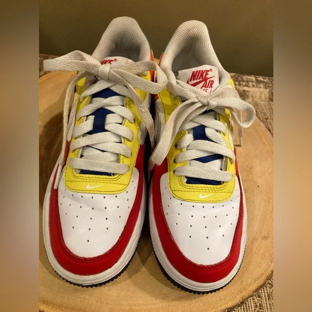 Nike Air‎ Force 1 LV8 Sneakers Shoes Colorful FN6980-657 Kids Youth Size 4Y